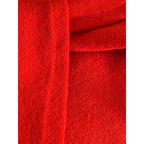 G By Giuliana Red Turtleneck Sweater Women S, Ribbed Sleeves & Asymmetrical Hem - Picture 14 of 16